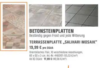 OBI Terrassenplatte ,,Salihari Mosaik" Angebot