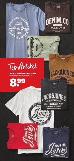 Handelshof Jack & Jones Herren T-Shirt Angebot