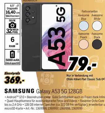 MEDIMAX Samsung Galaxy A53 5G 128GB Angebot