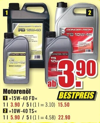 B1 Discount Baumarkt Motorenöl Angebot