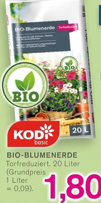 KODi Bio Blumenerde 20 Liter Angebot