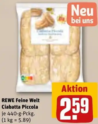 REWE Rewe Feine Welt Ciabatta Piccola 440 g Pckg. Angebot