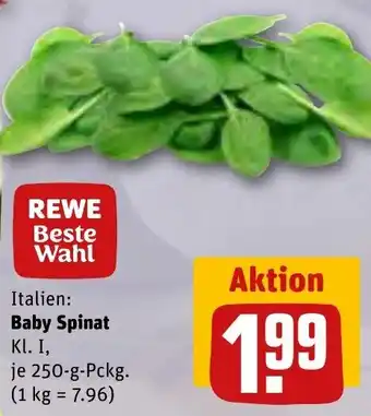 REWE Baby Spinat 250 g Pckg. Angebot