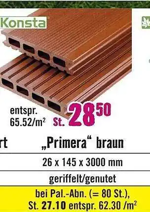 Hornbach Konsta „primera“ braun Angebot
