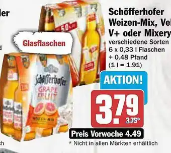 AEZ Schöfferhofer weizen-mix, veltins v+ oder mixery Angebot