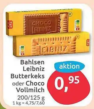 Budni Bahlsen leibniz butterkeks oder choco vollmilch Angebot