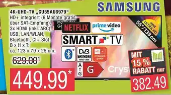 Marktkauf Samsung 4-k-uhd-tv „gu55au6979“ Angebot