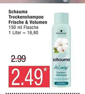 Marktkauf Schauma trockenshampoo frische & volumen Angebot