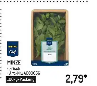 METRO Metro chef minze Angebot