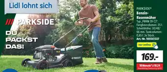 Lidl Parkside Benzin Rasenmäher PBRM 39 C2 Angebot