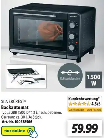 Lidl Silvercrest Backautomat Angebot