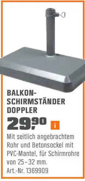 OBI Balkon Schirmständer Doppler Angebot