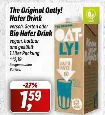 Simmel The original oatly! hafer drink oder bio hafer drink Angebot