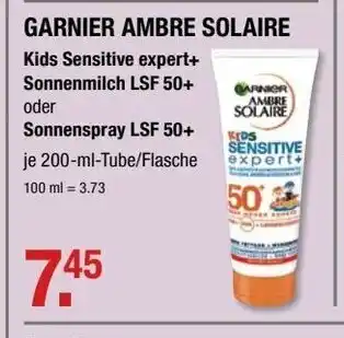 V Markt Garnier Ambre Solaire Kids 200ml Angebot