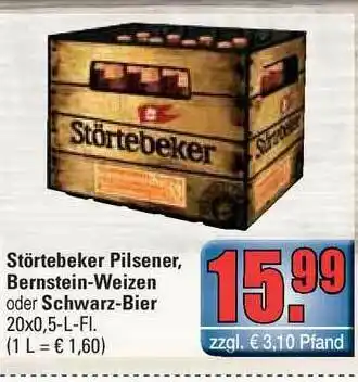 alldrink Störtebeker Pilsener, Bernstein-weizen Oder Schwarz-bier Angebot