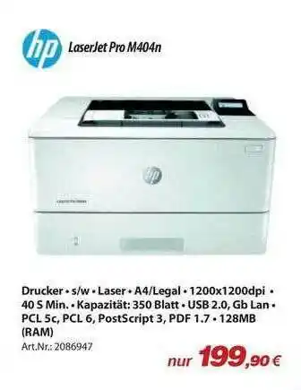 ACom PC Hp Laserjet Pro M404n Angebot