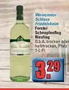 alldrink Weincontor Schloss Friedelsheim Forster Schnepfenflug Riesling Angebot