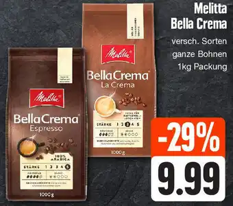 Edeka Melitta Bella Crema 1kg Packung Angebot