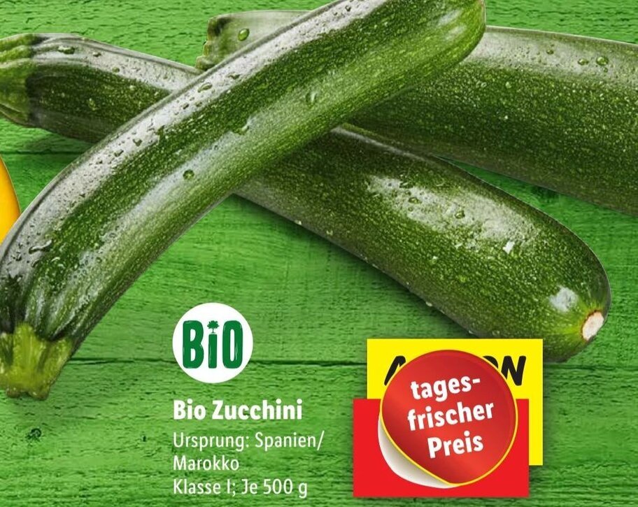 Bio Zucchini 500 g Angebot bei Lidl