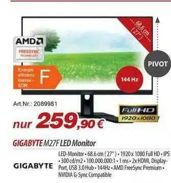 ACom PC Gigabyte M27F Led Monitor Angebot