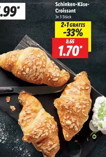 Lidl Schinken Käse Croissant 3 Stück Angebot