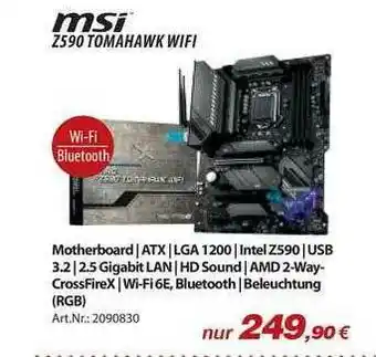 ACom PC Msi Z590 Tomahawk Wifi Motherboard Angebot