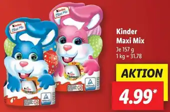 Lidl Kinder Maxi Mix 157 g Angebot