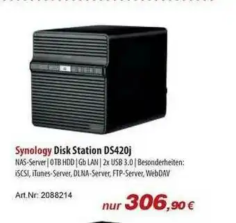 ACom PC Synology Disk Station Ds420j Angebot