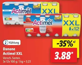 Lidl Danone Actimel XXL 12x100 g Angebot