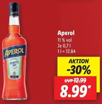 Lidl Aperol 0,7 L Angebot