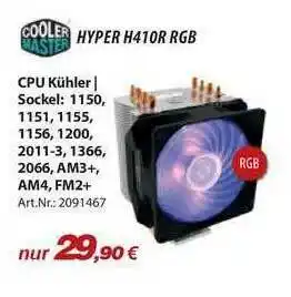 ACom PC Cpu Kühler Cooler Master Hyper H410r Rgb Angebot