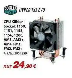 ACom PC Cpu Kühler Cooler Master Hyper Tx3 Evo Angebot