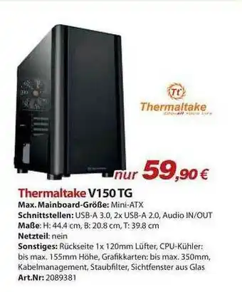 ACom PC Thermaltake V150tg Angebot