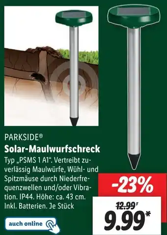 Lidl Parkside Solar Maulwurfschreck PSMS 1 A1 Angebot