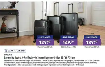 Aldi Nord Samsonite Rectrix 4-rad Trolley Angebot