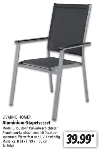 Lidl Livarno Home Aluminium Stapelsessel Angebot