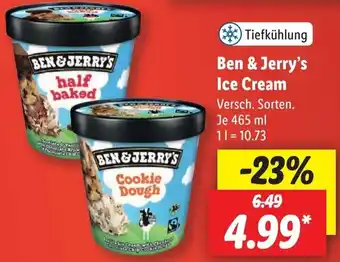 Lidl Ben & Jerry's Ice Cream 465 ml Angebot