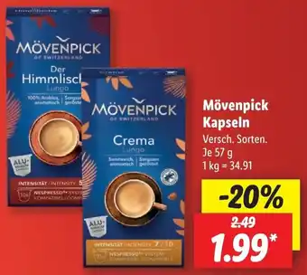 Lidl Mövenpick Kapseln 57 g Angebot