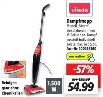 Lidl Vileda Dampfmopp Steam Angebot