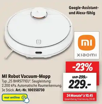 Lidl Xiaomi MI Robot Vacuum Mopp 2S BHR5771EU Angebot