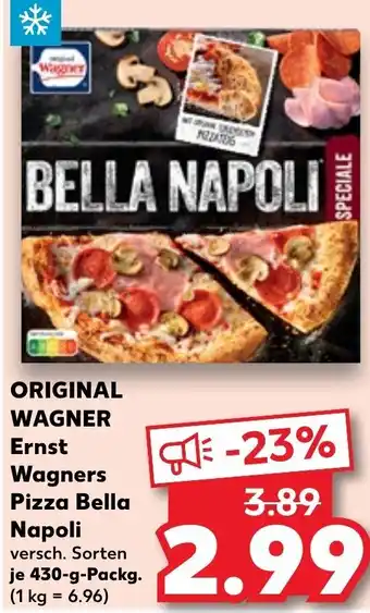 Kaufland Original Wagner Ernst Wagners Pizza Bella Napoli 430 g Packg. Angebot