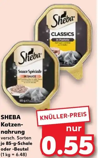 Kaufland Sheba Katzennahrung 85 g Schale/Beutel Angebot