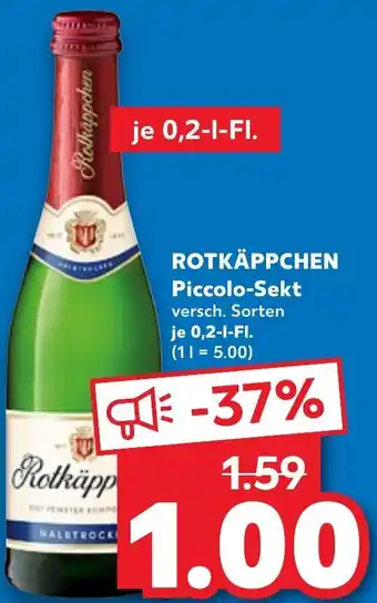 Kaufland Rotkäppchen Piccolo Sekt 0,2 L-Fl. Angebot
