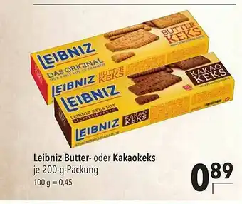 CITTI Markt Leibniz Butter Oder Kakaokeks Angebot