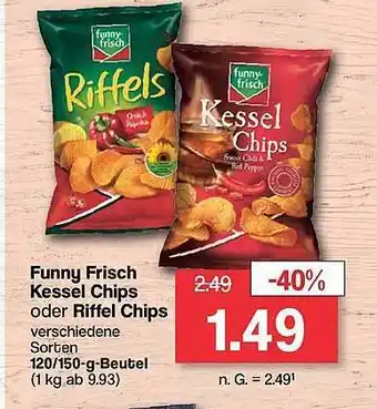 Famila Nord West Funny-frisch kessel chips oder riffel chips Angebot