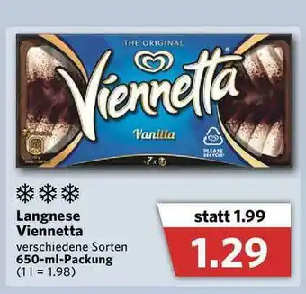 Combi Langnese Viennetta Angebot