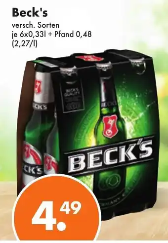 Trink und Spare Beck's 6*330ml Angebot