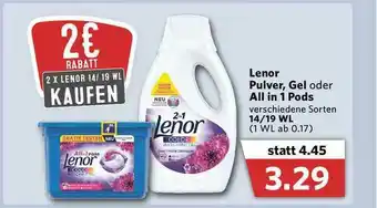 Combi Lenor Pulver, Gel Oder Allin1 Pods Angebot