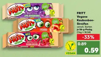 Kaufland Fritt Vegane Kaubonbon Streifen 56 g Packg. Angebot