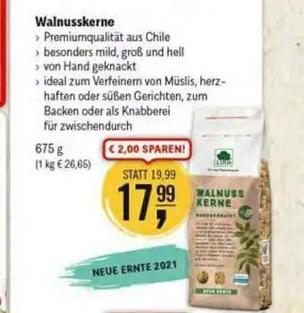 Reformhaus Bacher Walnusskerne Angebot